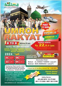 PAKET UMROH BTB 12 HARI DAFTAR 10 GRATIS 1