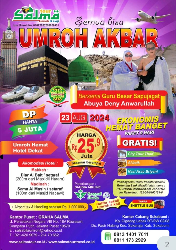 Anwarullah UMROH BERSAMA SAPUJAGAT ABUYA DENY ANWARULLAH SUKABUMI - Salma Tour Travel