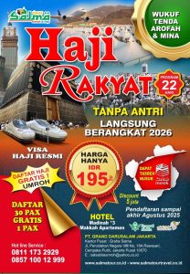 Haji Rakyat 2026 Tanpa Antri Langsung Berangkat Resmi Tasreh Nusuk - Salma Tour