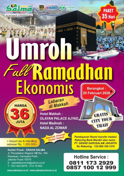 Umroh Full Ramadhan 35 Hari Arba’in - Salma Tour