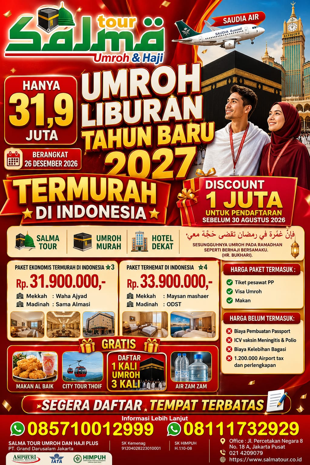 Umroh Liburan Tahun Baru 2027