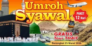 Harga Paket Umroh Syawal 2026 Gratis Tour Thaif, Salma Tour