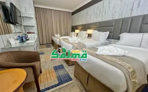 Suasana kamar Hotel Nada Al Jowar Madinah dalam paket Salma Tour