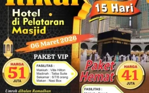 Brosur Paket Umroh Itikaf Akhir Ramadhan 2026 Salma Tour.